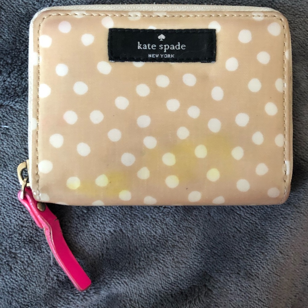 Kate Spade polka dot wallet
